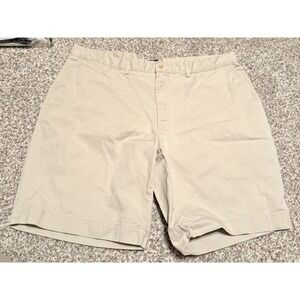 VTG Polo Ralph‎ Lauren Men's Prospect Shorts Size 40 Beige Chino 10" Casual Flat